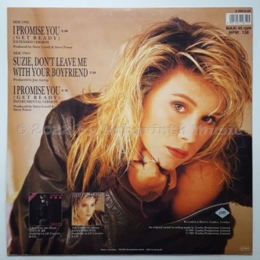 Samantha Fox - I Promise You • 12" Vinyl Maxi • EX - Labyrinth Music