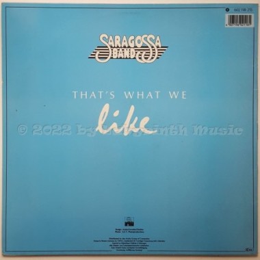 Saragossa Band - That's What We Like • 12" Vinyl Maxi - Labyrinth Music