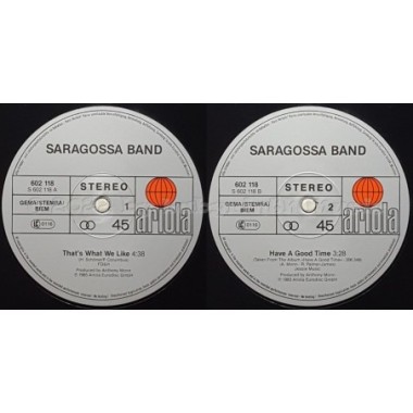 Saragossa Band - That's What We Like • 12" Vinyl Maxi - Labyrinth Music