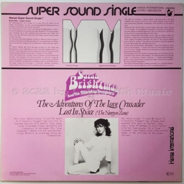 Sarah Brightman And The Starship Troopers - The Adventures Of The Love Crusader • 12" Vinyl Maxi - Labyrinth Music