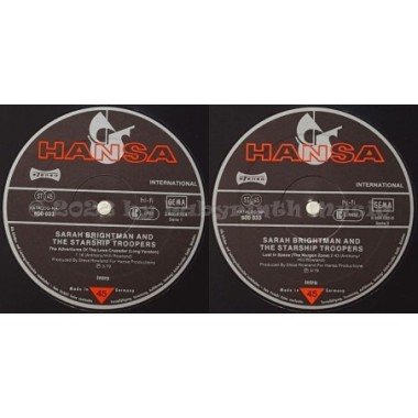 Sarah Brightman And The Starship Troopers - The Adventures Of The Love Crusader • 12" Vinyl Maxi - Labyrinth Music