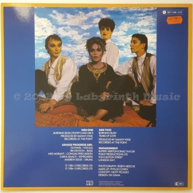 Savage Progress - Burning Bush • 12" Vinyl Maxi - Labyrinth Music