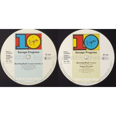 Savage Progress - Burning Bush • 12" Vinyl Maxi - Labyrinth Music