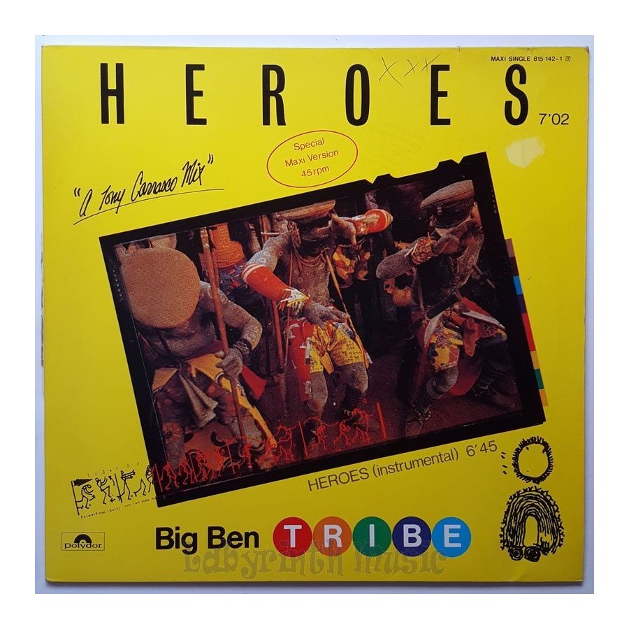 Big Ben Tribe - Heroes • 12" Vinyl Maxi - Labyrinth Music