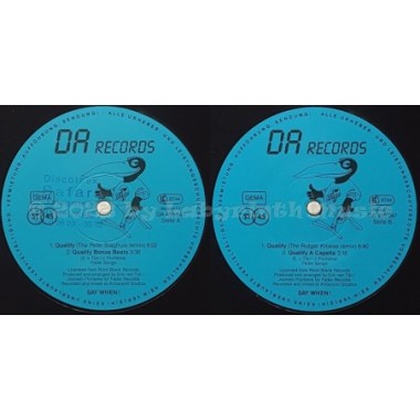 Say When! - Qualify • 12" Vinyl Maxi • EX - Labyrinth Music