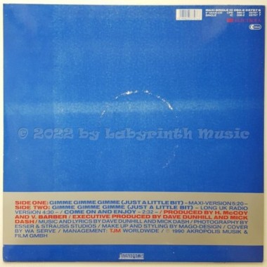 Scarlett - Gimme Gimme Gimme (Just A Little Bit) • 12" Vinyl Maxi • MINT - Labyrinth Music