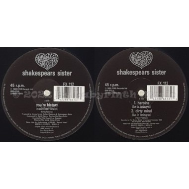 Shakespear's Sister - You're History • 12" Vinyl Maxi • EX - Labyrinth Music