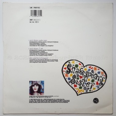 Shakespear's Sister - You're History • Voodoo Remix • 12" Vinyl Maxi • EX - Labyrinth Music