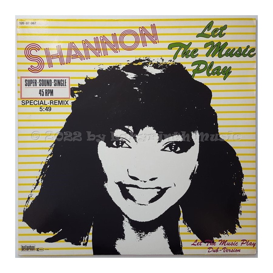Shannon - Let The Music Play • 12" Vinyl Maxi • EX - Labyrinth Music