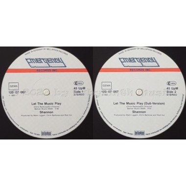 Shannon - Let The Music Play • 12" Vinyl Maxi • EX - Labyrinth Music