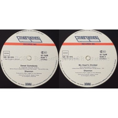Shannon - Sweet Somebody • 12" Vinyl Maxi • MINT - Labyrinth Music