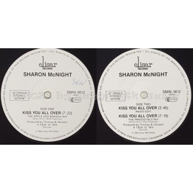 Sharon McNight - Kiss You All Over • 12" Vinyl Maxi - Labyrinth Music
