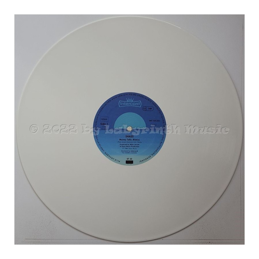 Shass - Money Talks • 12" Vinyl Maxi • MINT - Labyrinth Music