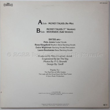 Shass - Money Talks • 12" Vinyl Maxi • MINT - Labyrinth Music