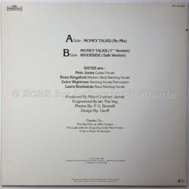 Shass - Money Talks • 12" Vinyl Maxi • MINT - Labyrinth Music