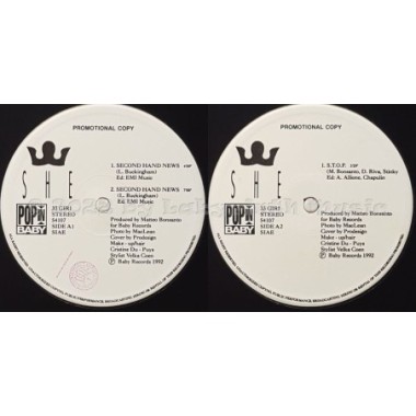 SHE - Second Hand News • 12" Vinyl Maxi • NM - Labyrinth Music
