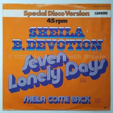 Sheila & B. Devotion - Seven Lonely Days • 12" Vinyl Maxi - Labyrinth Music
