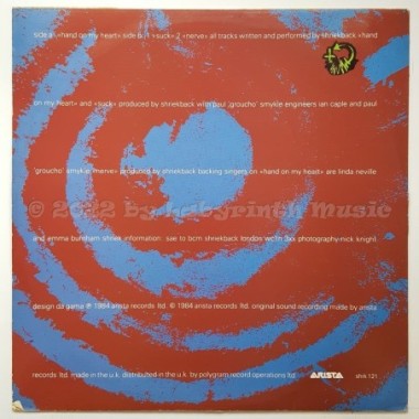 Shriekback - Hand On My Heart • 12" Vinyl Maxi - Labyrinth Music