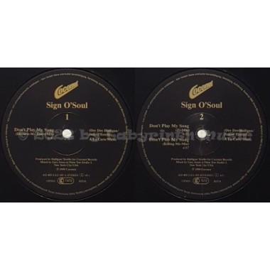 Sign O' Soul - Don't Play My Song • 12" Vinyl Maxi • MINT - Labyrinth Music