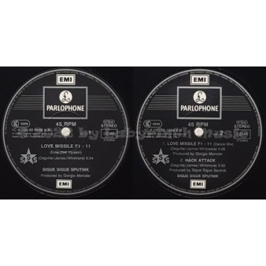 Sigue Sigue Sputnik - Love Missile F1 - 11 • 12" Vinyl Maxi • MINT - Labyrinth Music