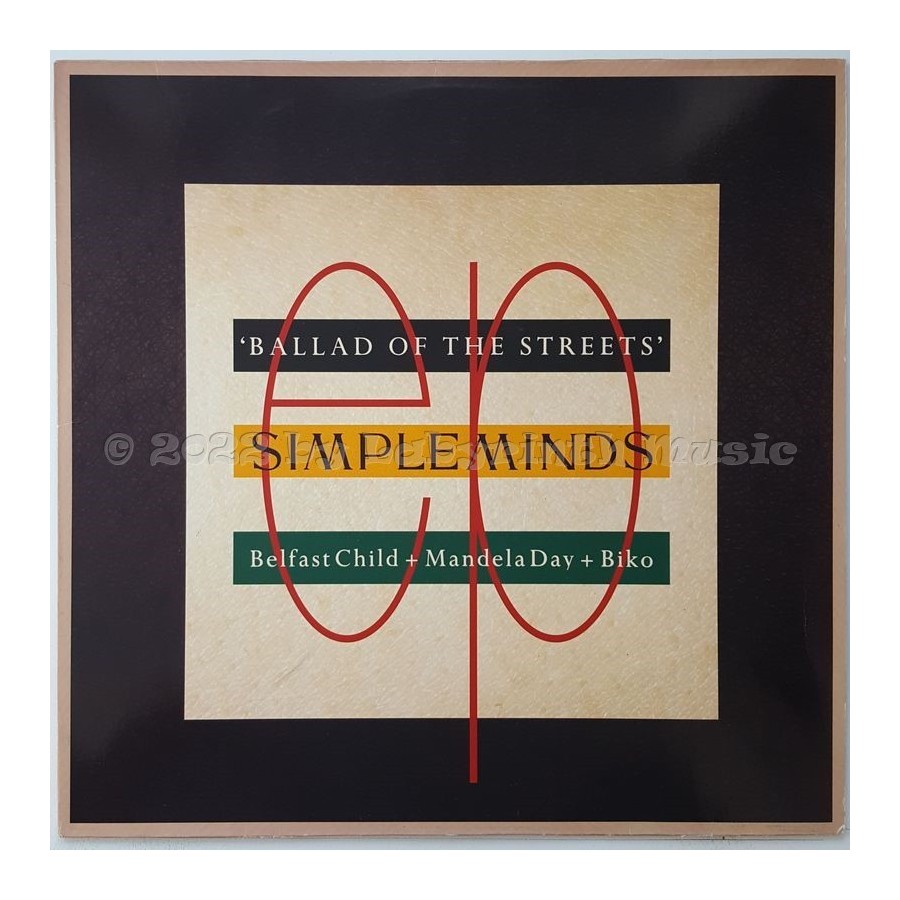 Simple Minds - Ballad Of The Streets • 12" Vinyl Maxi - Labyrinth Music
