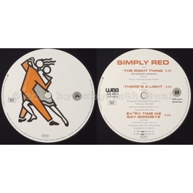 Simply Red - The Right Thing • 12" Vinyl Maxi • EX - Labyrinth Music
