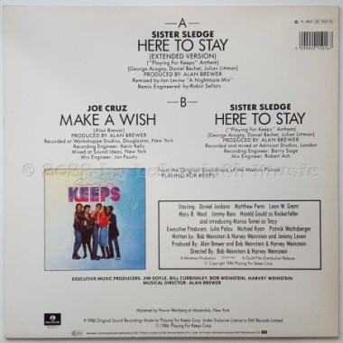 Sister Sledge - Here To Stay • 12" Vinyl Maxi • MINT - Labyrinth Music