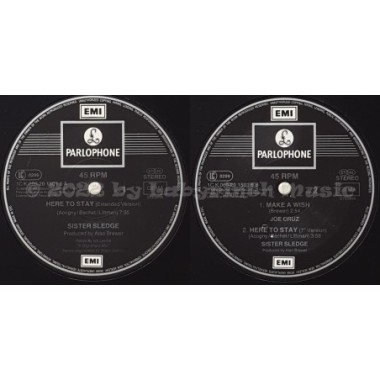 Sister Sledge - Here To Stay • 12" Vinyl Maxi • MINT - Labyrinth Music