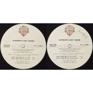 Skipworth & Turner - Can't Give Her Up • 12" Vinyl Maxi • EX - Labyrinth Music