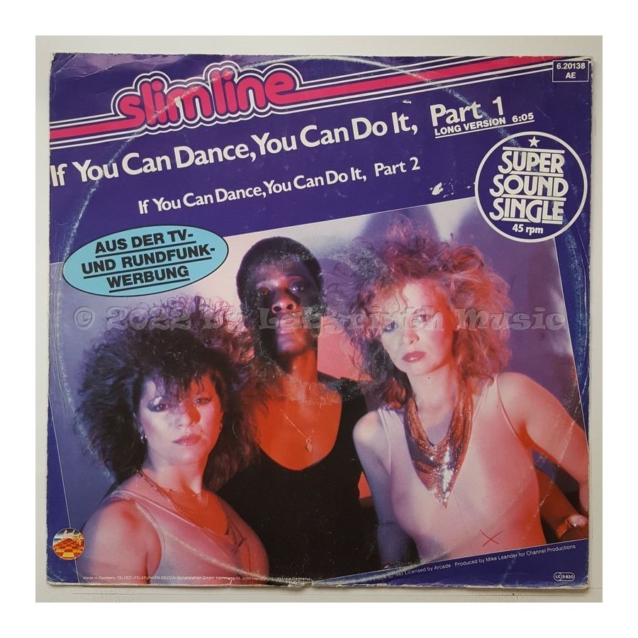 Slimline - If You Can Dance, You Can Do It • 12" Vinyl Maxi - Labyrinth Music