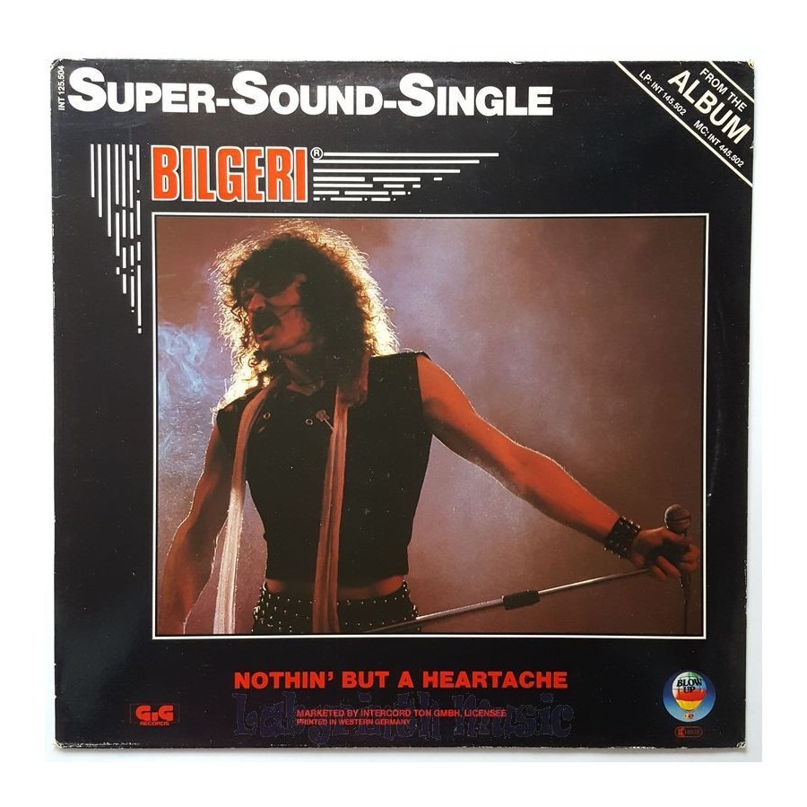 Bilgeri - Nothin' But A Heartache • 12" Vinyl Maxi • EX - Labyrinth Music
