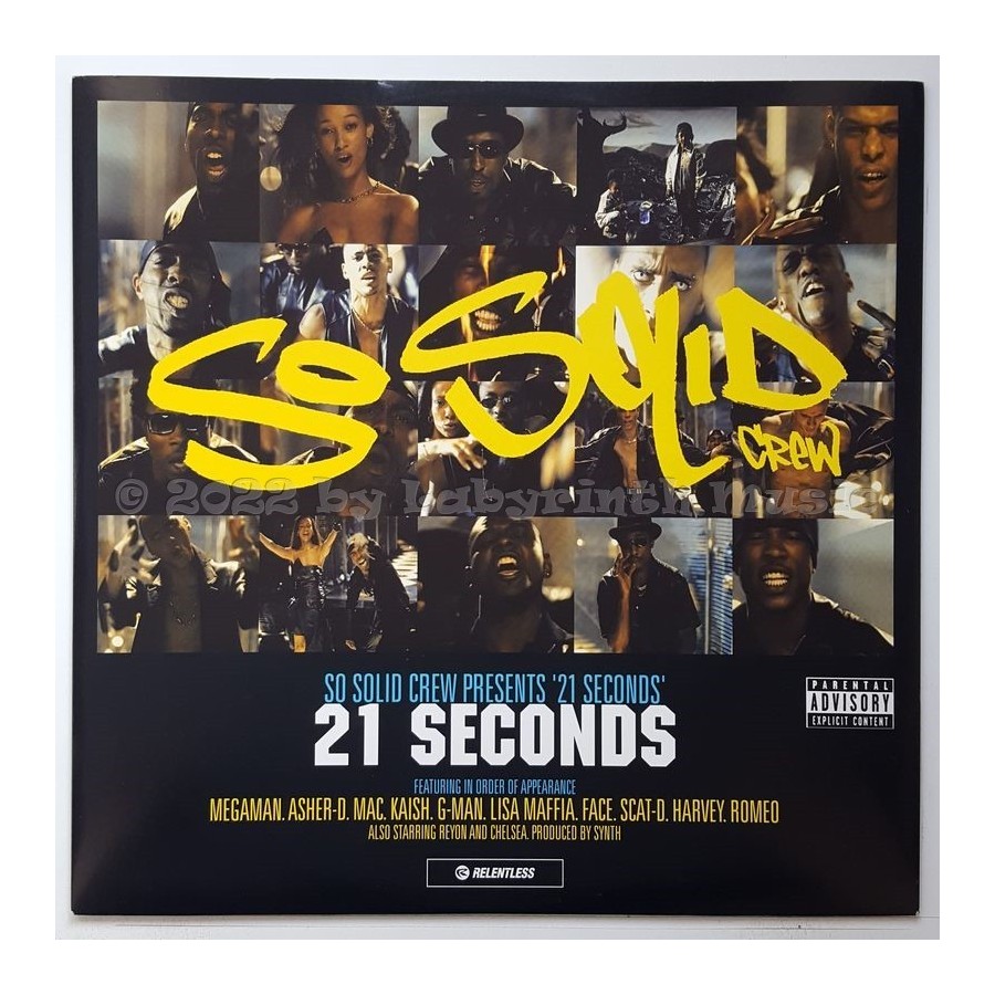 So Solid Crew - 21 Seconds • 12" Vinyl Maxi - Labyrinth Music