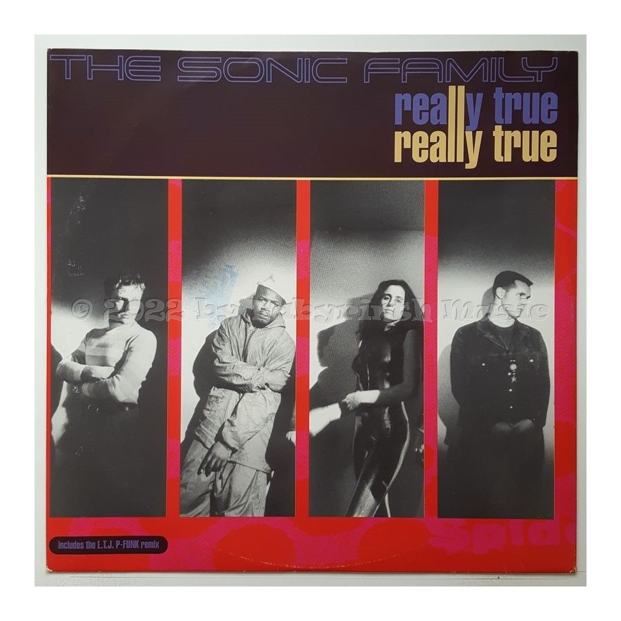 Sonic Family - Really True • 12" Vinyl Maxi • EX - Labyrinth Music