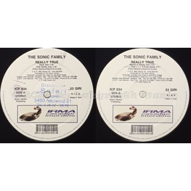 Sonic Family - Really True • 12" Vinyl Maxi • EX - Labyrinth Music