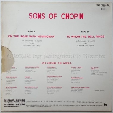 Sons Of Chopin - On The Road With Hemingway • 12" Vinyl Maxi - Labyrinth Music