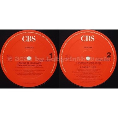 Spagna - I Wanna Be Your Wife • 12" Vinyl Maxi • MINT - Labyrinth Music