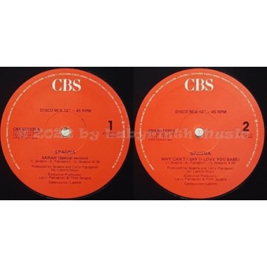 Spagna - Sarah • 12" Vinyl Maxi • NM - Labyrinth Music