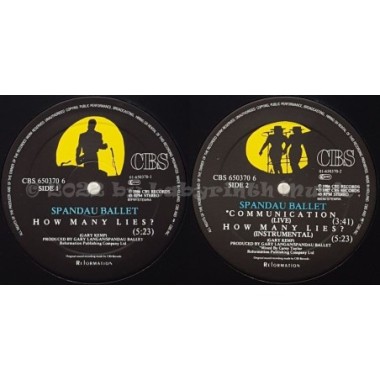 Spandau Ballet - How Many Lies ? • 12" Vinyl Maxi • EX - Labyrinth Music