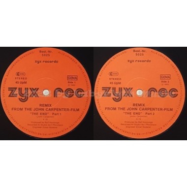 The Splash Band - John Carpenter's The End • 12" Vinyl Maxi • EX - Labyrinth Music