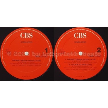 Stabilizers - Tyranny • 12" Vinyl Maxi • MINT - Labyrinth Music