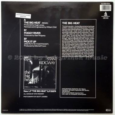 Stan Ridgway - The Big Heat • Remix • 12" Vinyl Maxi • MINT - Labyrinth Music