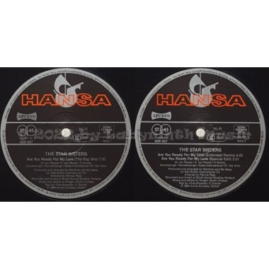 The Star Sisters - Are You Ready For My Love • 12" Vinyl Maxi • EX - Labyrinth Music