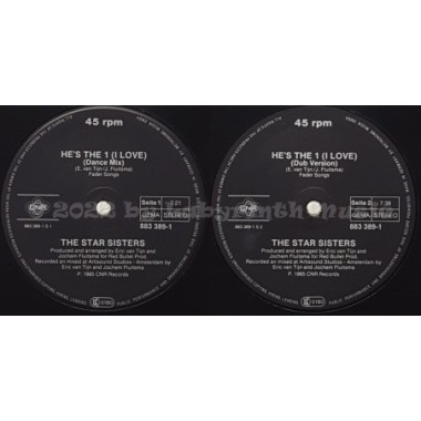 The Star Sisters - He's The 1 (I Love) • 12" Vinyl Maxi • EX - Labyrinth Music
