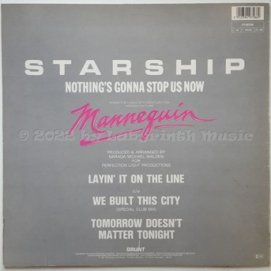 Starship - Nothing's Gonna Stop Us Now • 12" Vinyl Maxi - Labyrinth Music