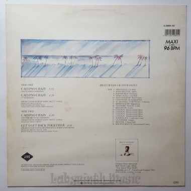 Billy Ocean - Calypso Crazy • 12" Vinyl Maxi • EX - Labyrinth Music