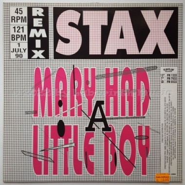 Stax - Mary Had A Little Boy • 12" Vinyl Maxi • EX - Labyrinth Music