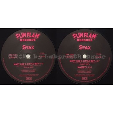 Stax - Mary Had A Little Boy • 12" Vinyl Maxi • EX - Labyrinth Music
