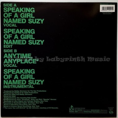 Stetsasonic - Speaking Of A Girl Named Suzy • 12" Vinyl Maxi • MINT - Labyrinth Music