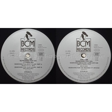 Stevie B. - Girl I Am Searching For You • 12" Vinyl Maxi • MINT - Labyrinth Music