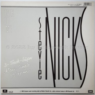 Stevie Nicks - Talk To Me • 12" Vinyl Maxi - Labyrinth Music